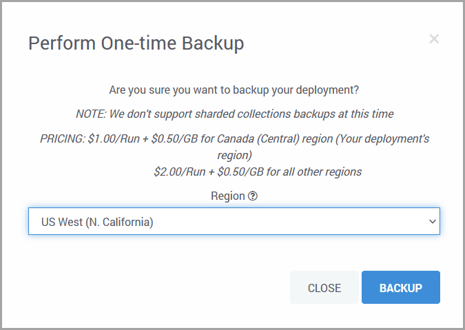 Manual Backup