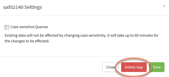 SearchStax Delete Analytics App