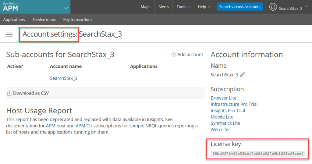 SearchStax New Relic Integration