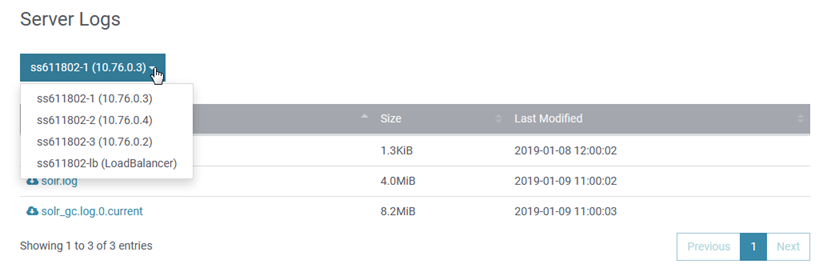 SearchStax Log Files