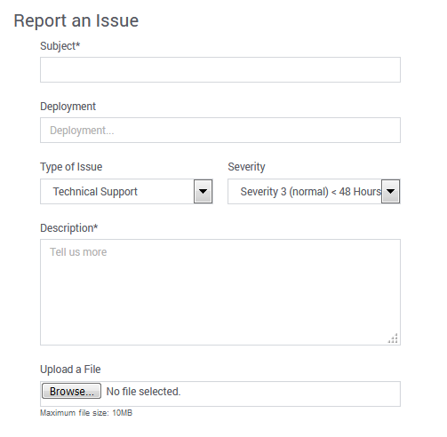 SearchStax Support Form