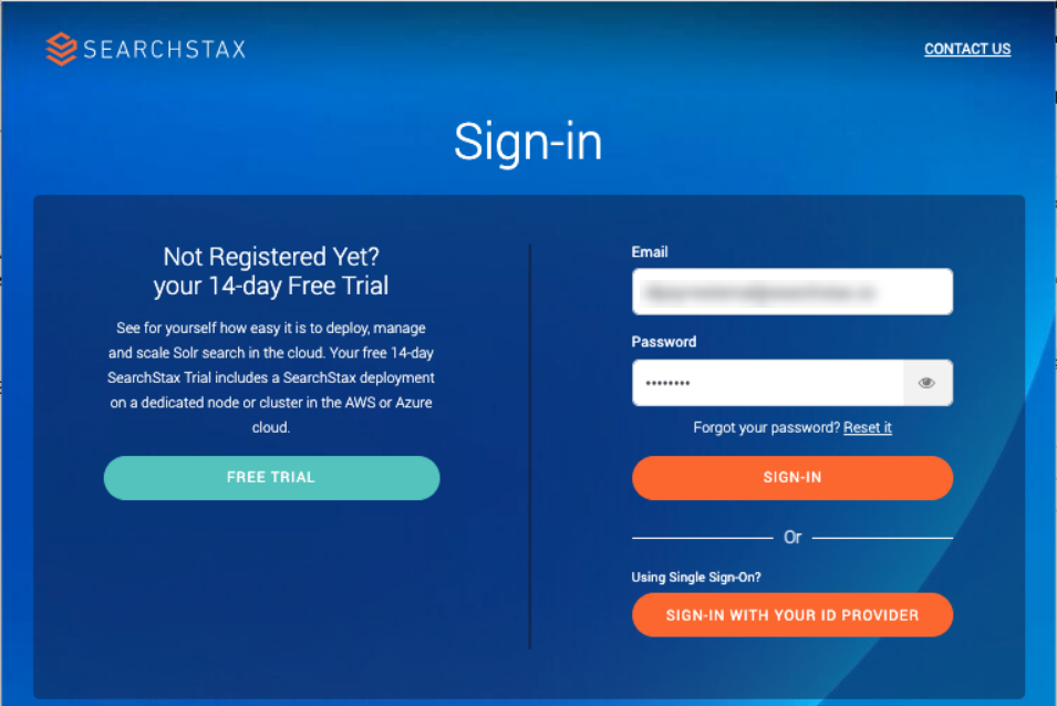 Searchstax Single Sign-On