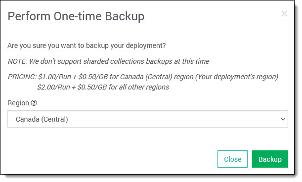 SearchStax Manual Backup