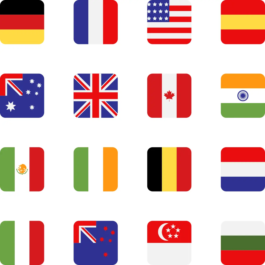 100+ Countries