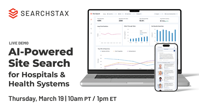 AI-Powered Site Search for Hospitals & Health Systems