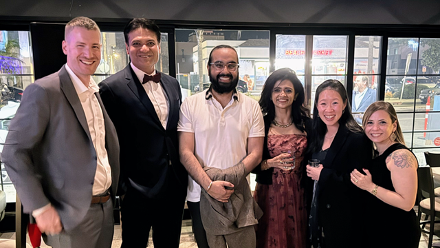 Sameer and Dipsy with SearchStax Team
